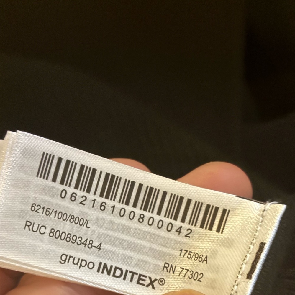 Zara NWT rib knit midi dress black 6216/100 - Picture 12 of 12